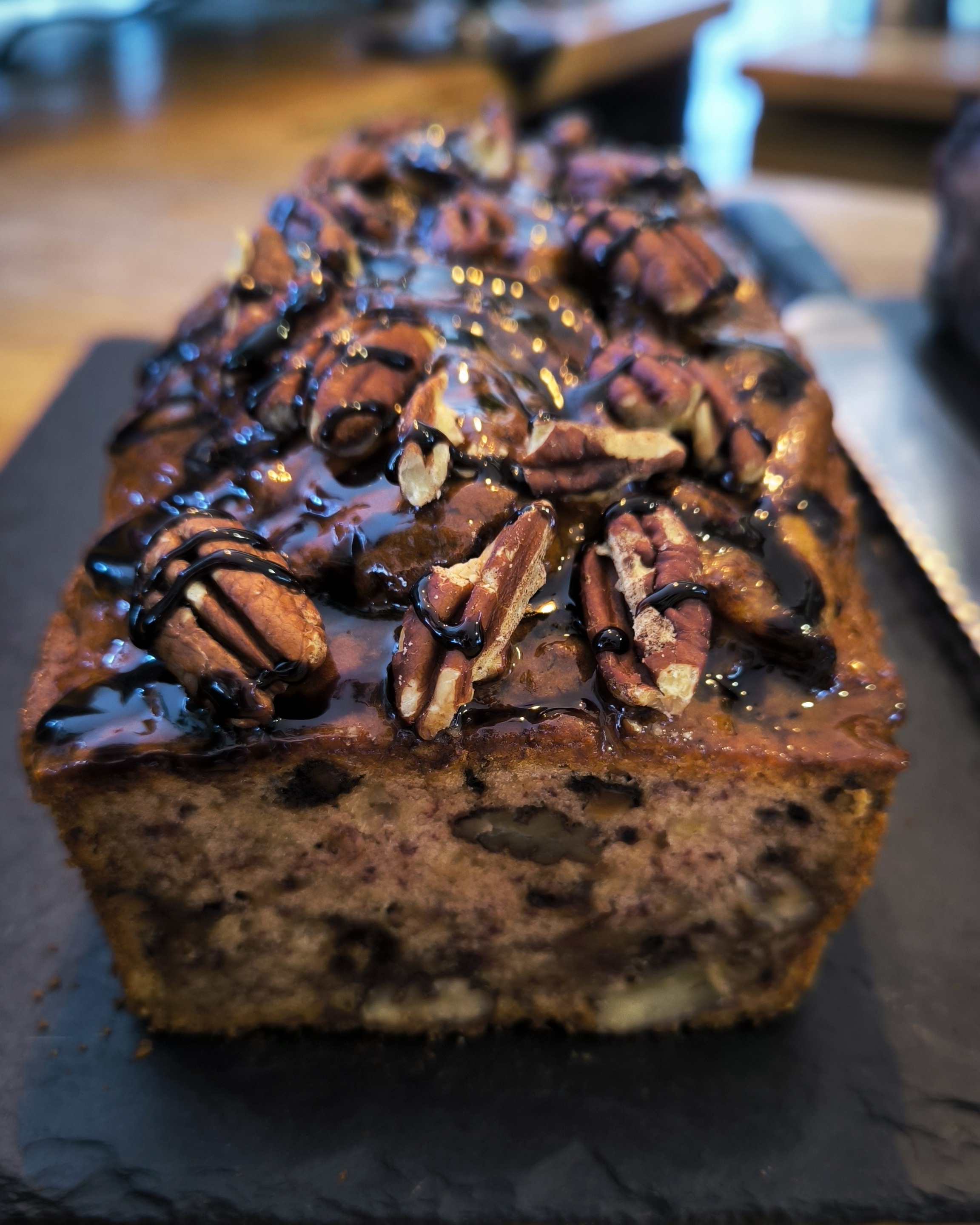 Banana bread maison aux noix de pécan